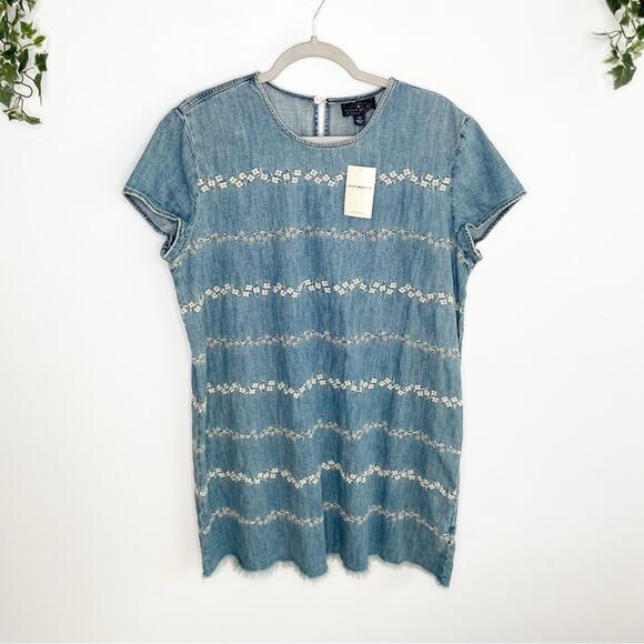 LUCKY BRAND Floral Shift Dress in Honey Grove Size XL NWT - Picture 3 of 11